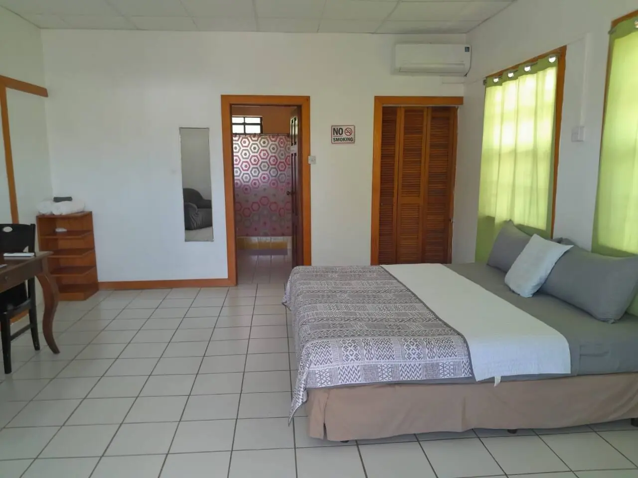 Bedroom with ensuite door
