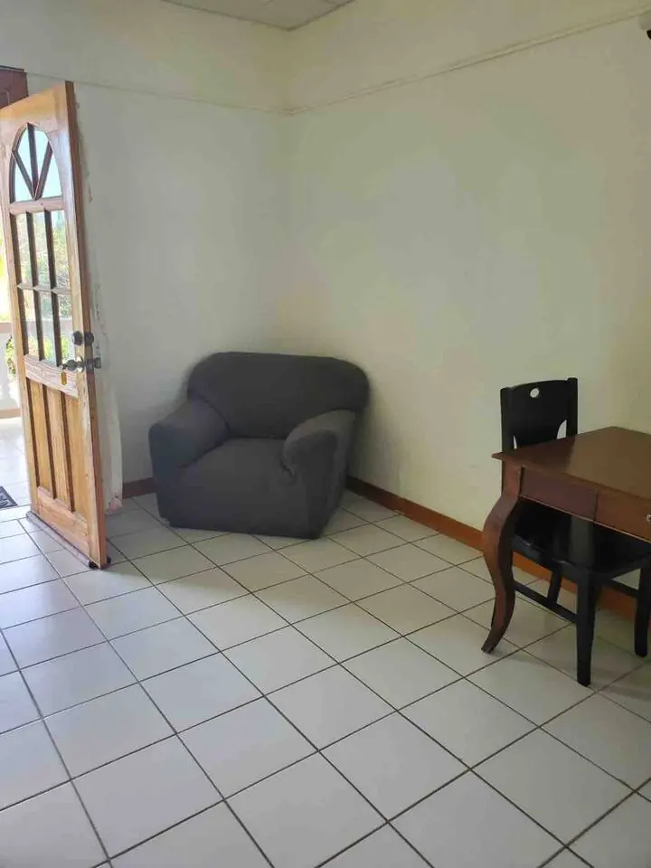 Sitting corner with armchair